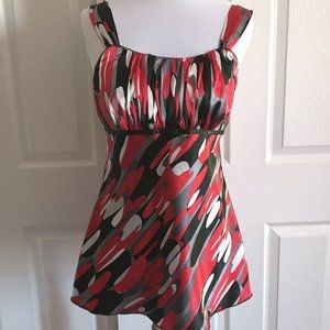 Iz Byer Sleeveless Satin Top